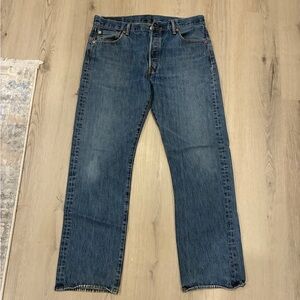 Stylish Blue Straight-Leg Jeans